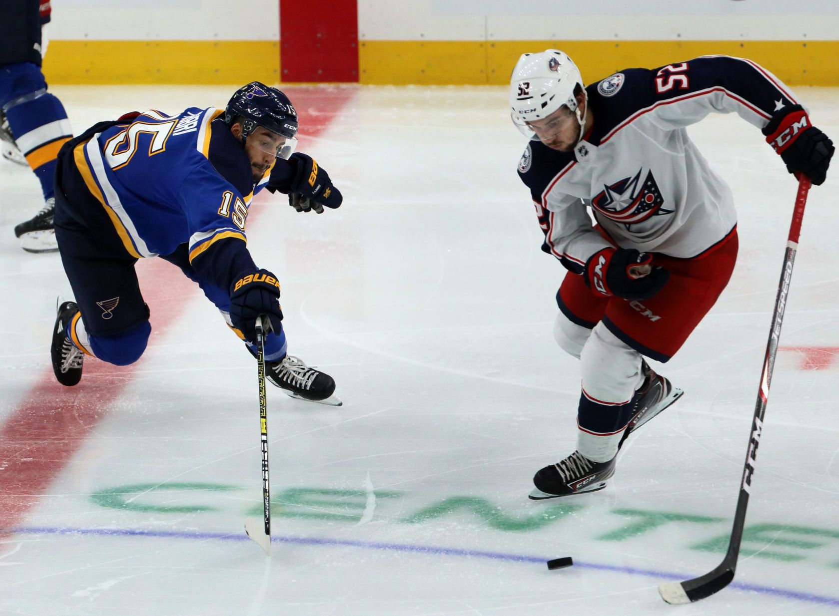 Columbus Blue Jackets vs the St. Louis Blues, pre-season